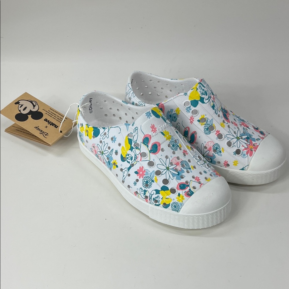 NWT Native Shoes X Disney Toddler Jefferson Print Fairytale Minnie Size C10